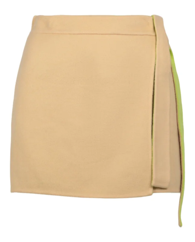 Casual Clothing For Women Wool Blend Mini Skirt