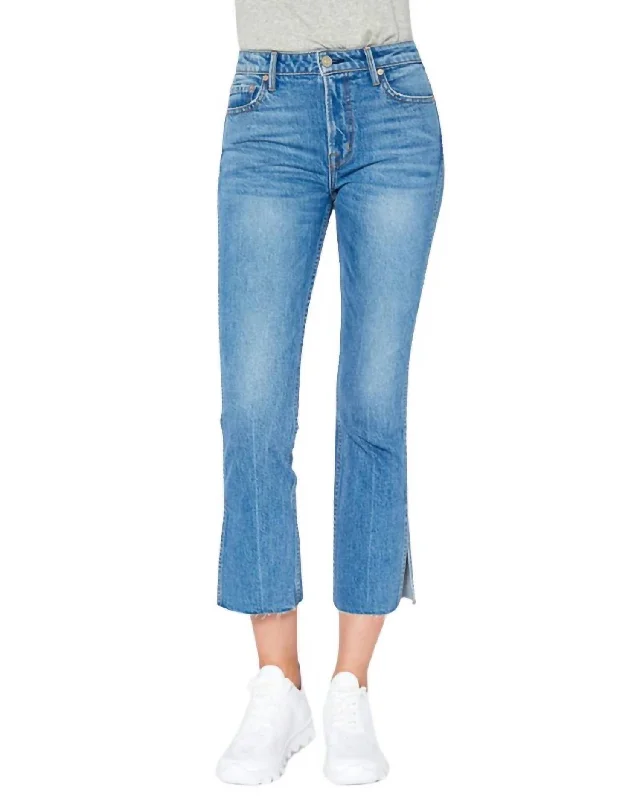 Women's Vintage-Inspired Clothing Farrah Mid Rise Kick Flare Jeans In Hudson