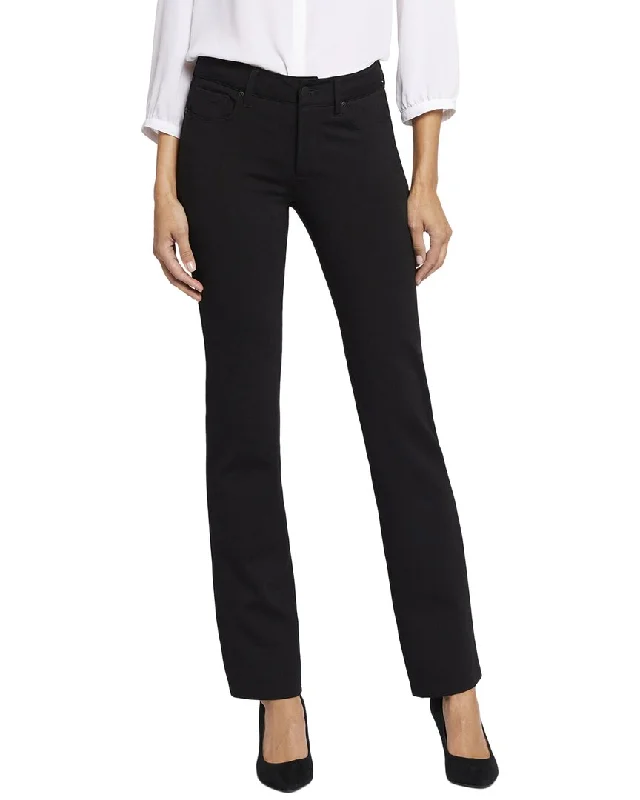 Women's Trendy Outfits NYDJ Marilyn Black Straight Leg Jean