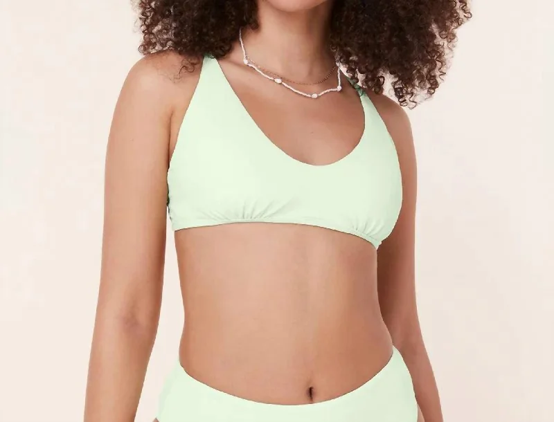 Charming Women's Clothes For Special Events Valencia Bikini Top In Pistachio