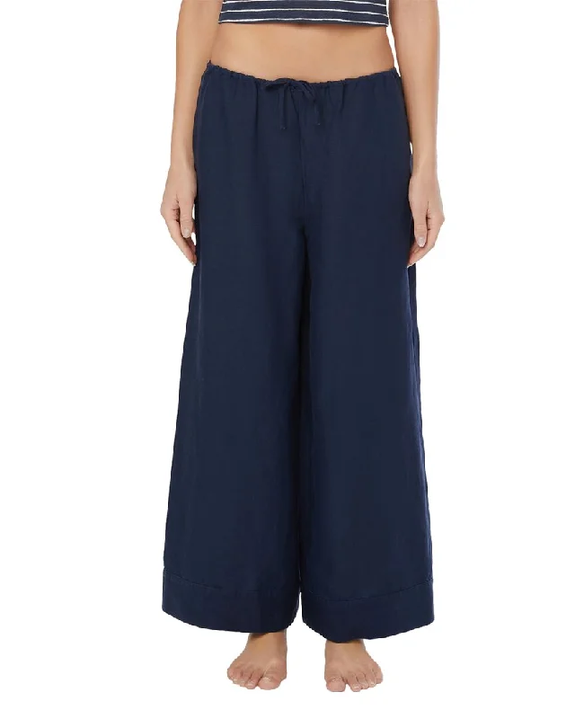 Women Wear Brands Onia Air Linen-Blend Wide Leg Drawstring Pant