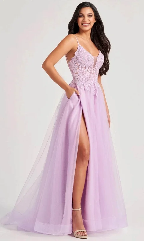 Outfits For Women Colette By Daphne CL8100 - Appliquer Tulle Prom Gown