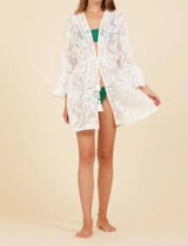 Affordable Trendy Clothes For Women Lace Crochet Coverup In White