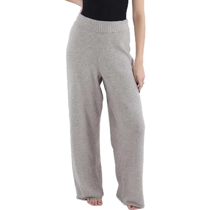 Women's Everyday Clothes Womens Knit Cozy Wide Leg Pants