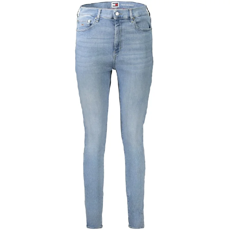 Unique Women's Fashion Pieces Tommy Hilfiger blue Cotton Women Skinny Women's Jean