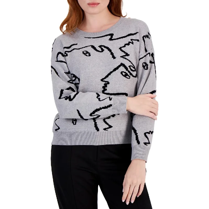 Stylish Loungewear for Women Womens Heathered Knit Pullover Sweater