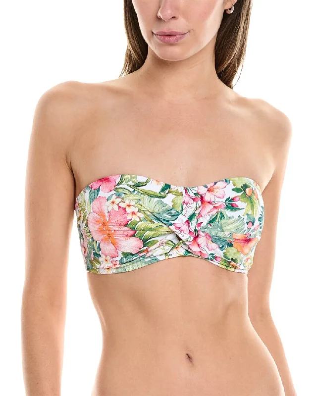 Clothes Sales Tommy Bahama Island Cays Flora Twist Bandeau Bikini Top