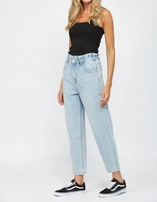 Affordable Online Boutiques Paperbag Super High Rise Mom Jeans In Clandestine