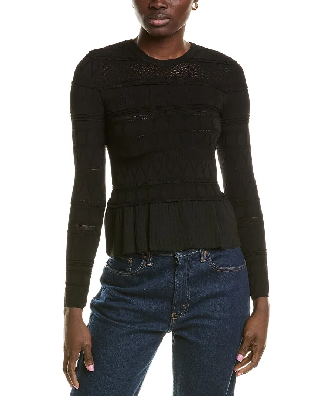 Affordable Women's Fashion Milly Ruffle Sweater