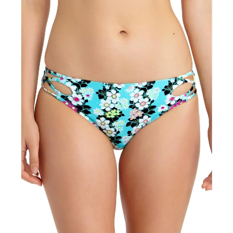 Women's Relaxed Outfit Womens Floral Strappy Swim Bottom Separates