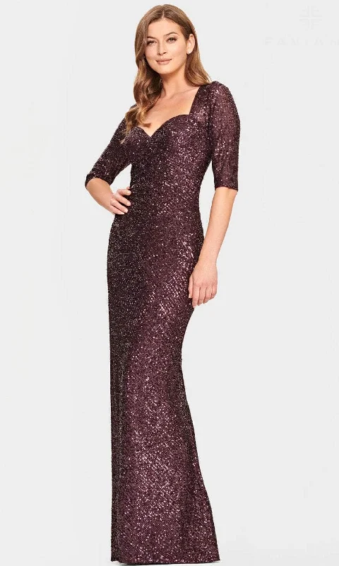 Women's Elegant Garments Faviana S10861E - Sweetheart Neck Allover Sequin Evening Gown