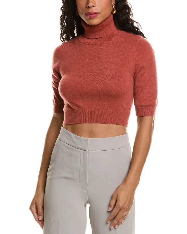 Women's Chic Outfit Brunello Cucinelli Cashmere Crop Sweater