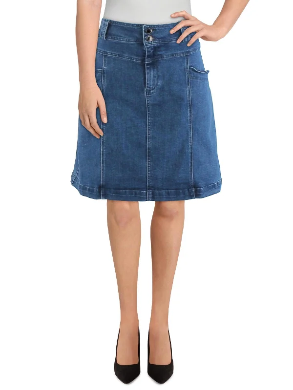 Women's Transitional Outfit Plus Womens Mini Jean Denim Skirt