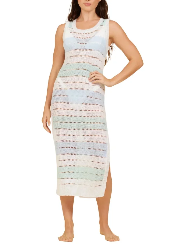 Discount Store Stripe Maxi Cover Up Dress In Bondi