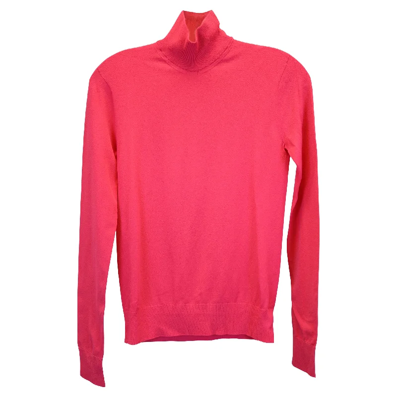 Holiday Special Offers Bottega Veneta Turtleneck Sweater in Pink Wool