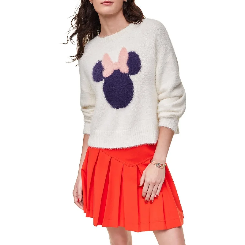 Women's Clothing For Casual Outings Minnie Mouse  Womens Graphic Knit Pullover Sweater