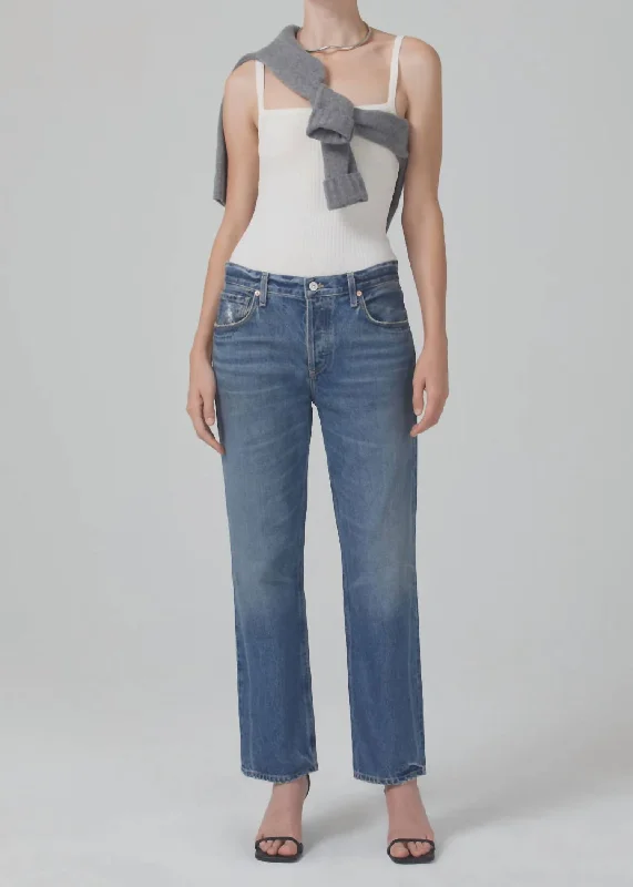 Online Boutiques Neve Low Slung Jean In Oasis