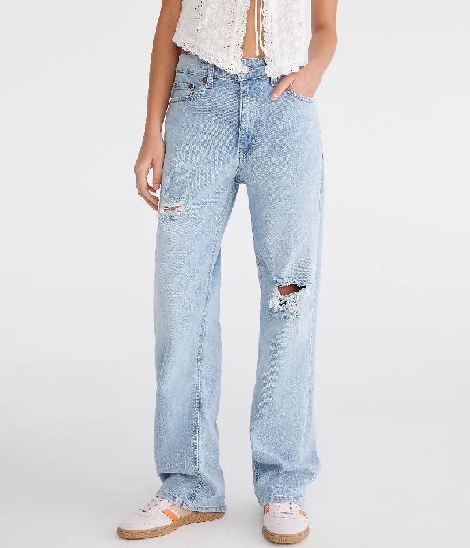 Exclusive Discount Aeropostale Curvy High-Rise Baggy Jean