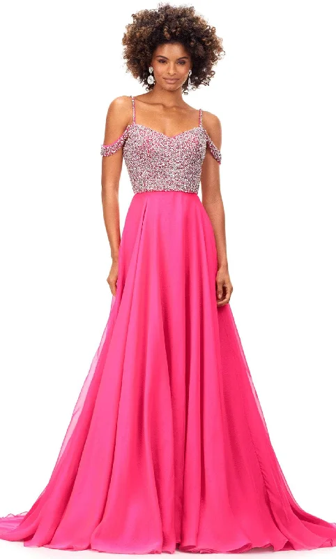 Plus Size Women Wear Ashley Lauren 11253 - Beaded Semi-Ballgown