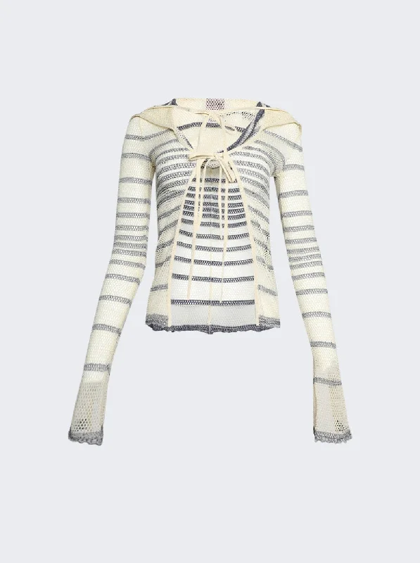 Women's Elegant Clothes X Knwls Mariniere Pointelle Cardigan