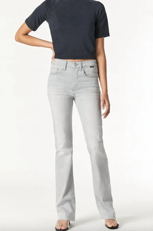 Exclusive Online Sale Maria Flare Jean In Light Grey Feather Blue