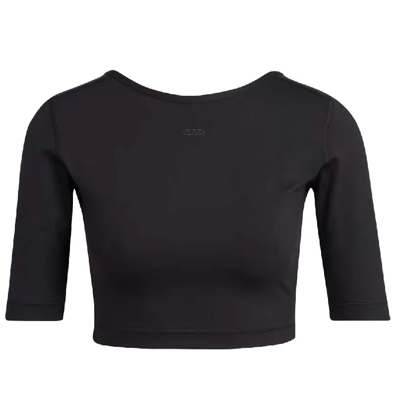 High Street Women's Fashion for Trendy Shoppers adidas - Women's Aeroready Studio Open-Back Cropped Top (HD8937)