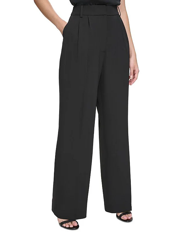 Sale Clothes Online Womens Pleated High Rise Wide Leg Pants