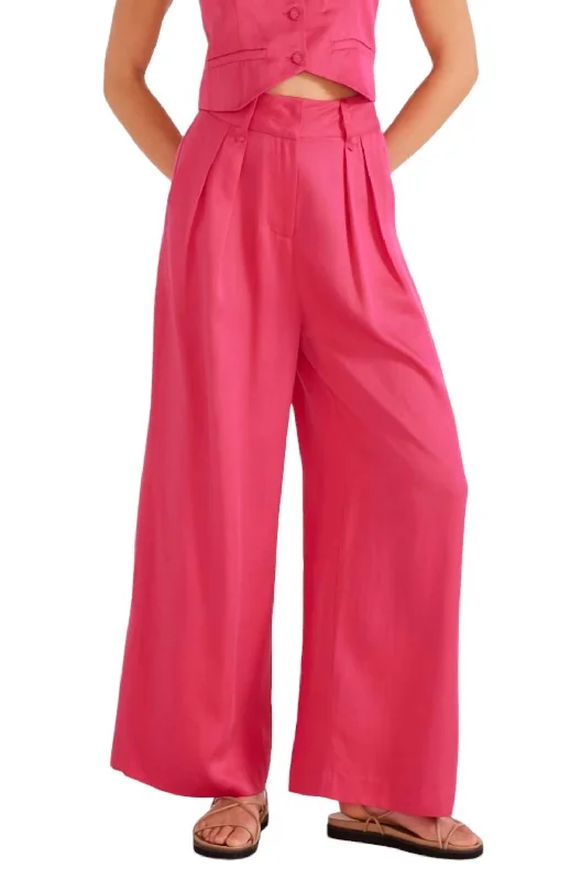 Women's Vintage-Inspired Clothing Women's Fabella Wide Leg Pant In Orchid