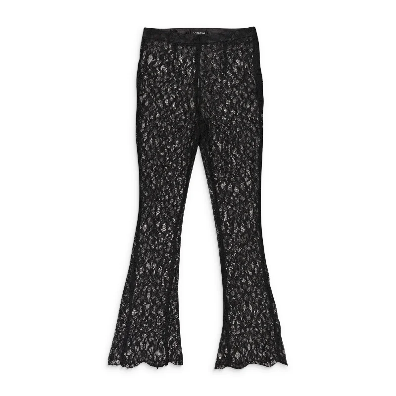 Women's Holiday Clothing CALLIPYGIAN LACE BLACK PANTS