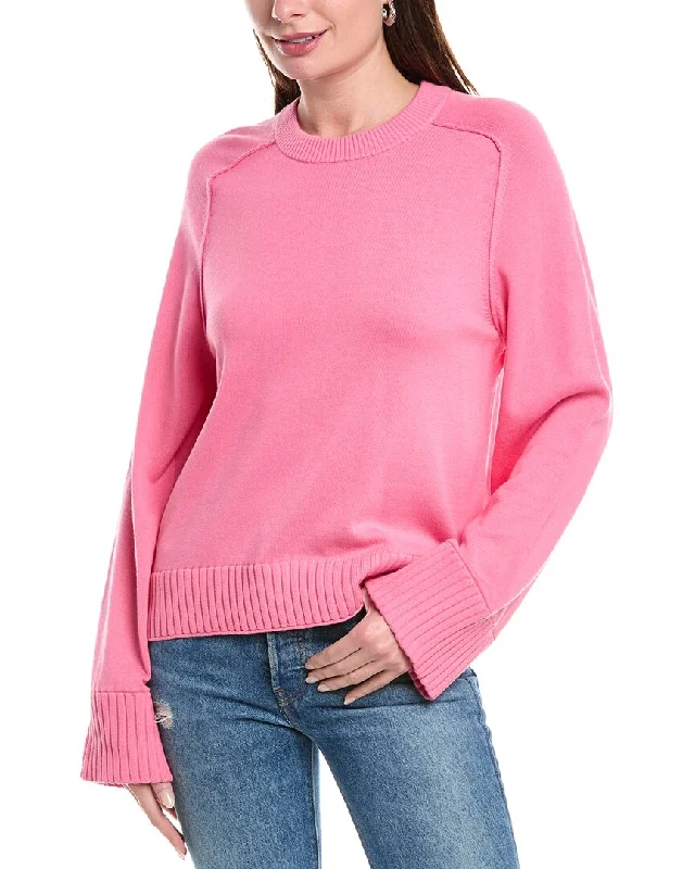 Women's Activewear Outfit SIMKHAI Raglan Cashmere-Blend Sweater