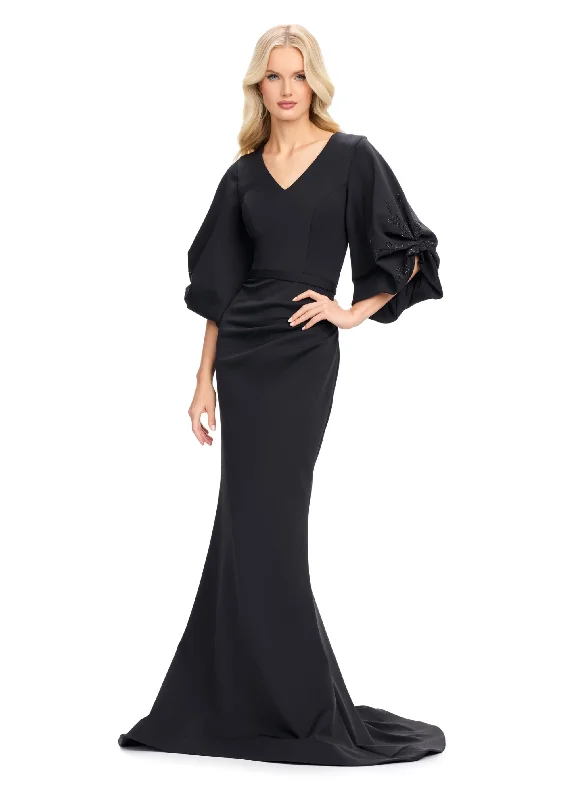 Elegant Clothing For Women Ashley Lauren 11740 - Oversized Puff Evening Gown