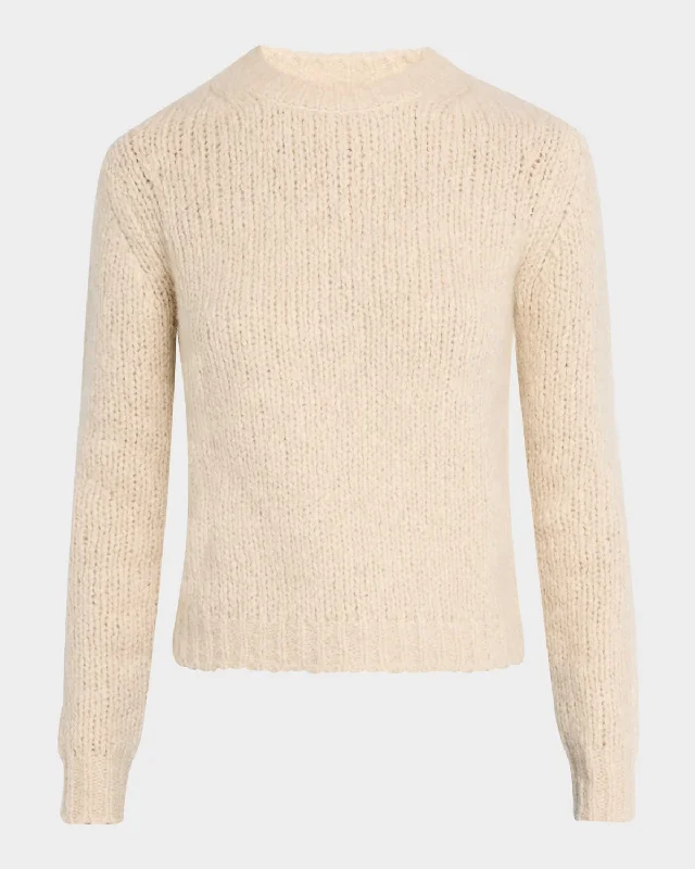 Holiday Gift Guide Sale Cashmere-Silk Boucle Crop Sweater