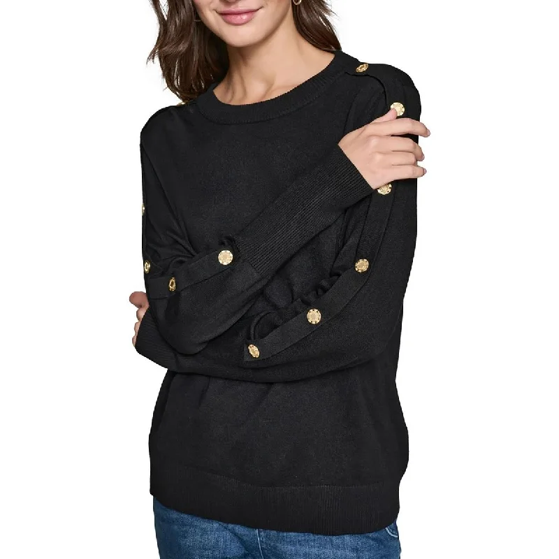 Formal Outfit For Women Womens Button Knit Pullover Sweater