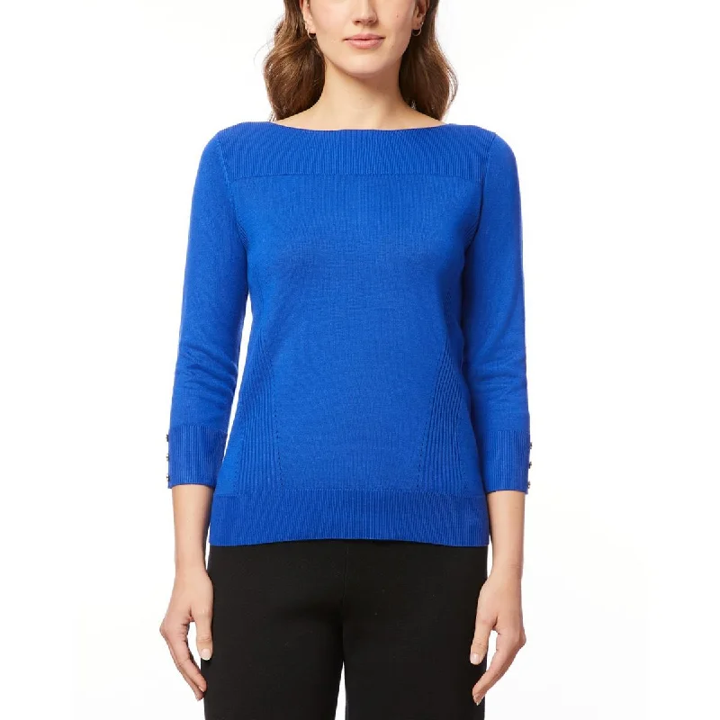 Women's Work Outfit Womens Ribbed Knit Pullover Sweater