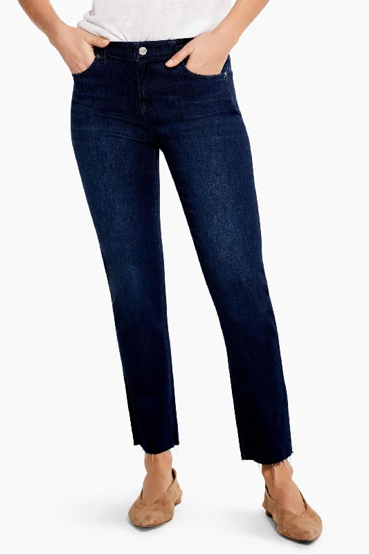 VIP Member Discount Mid Rise Straight Ankle Jean In Twilight