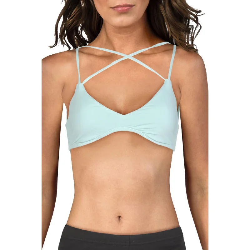 Women's Evening Outfit Womens Bralette Strappy Swim Top Separates