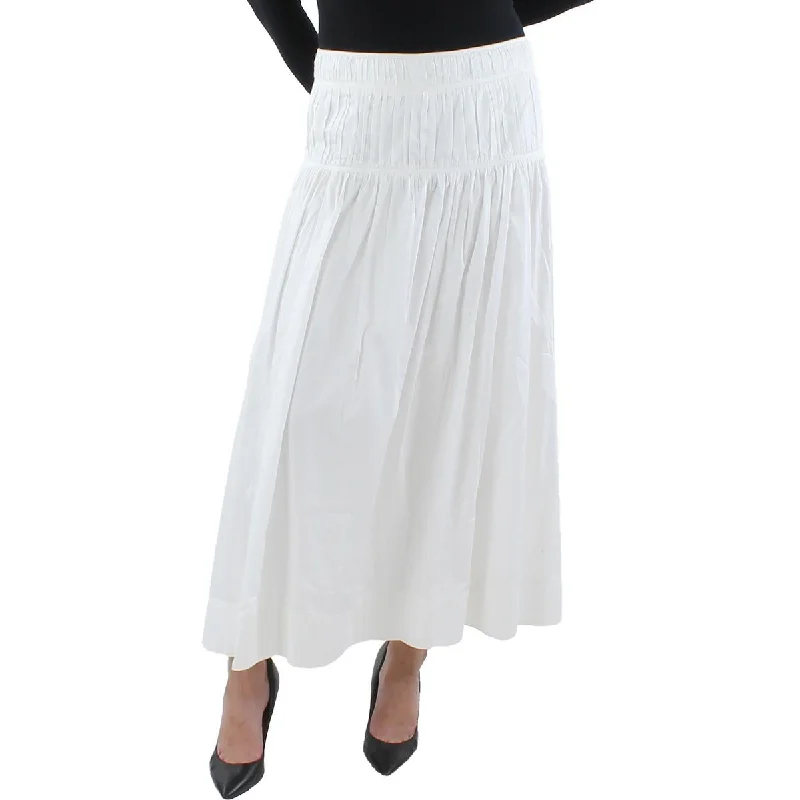 Fashion-Forward Women's Clothing Womens Tiered Midi Pleated Skirt