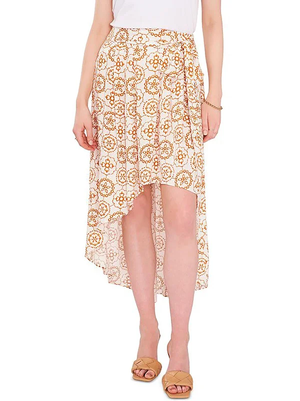 Fashionable Dresses for Women Womens A-Symmetrical Printed High-Low