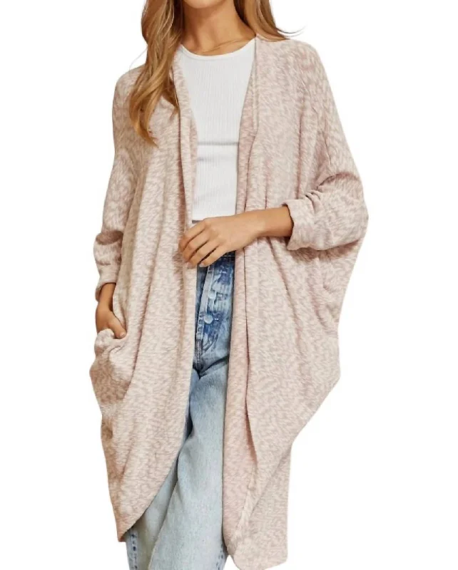 Online Boutiques Best Get It First Cardigan In Light Mauve