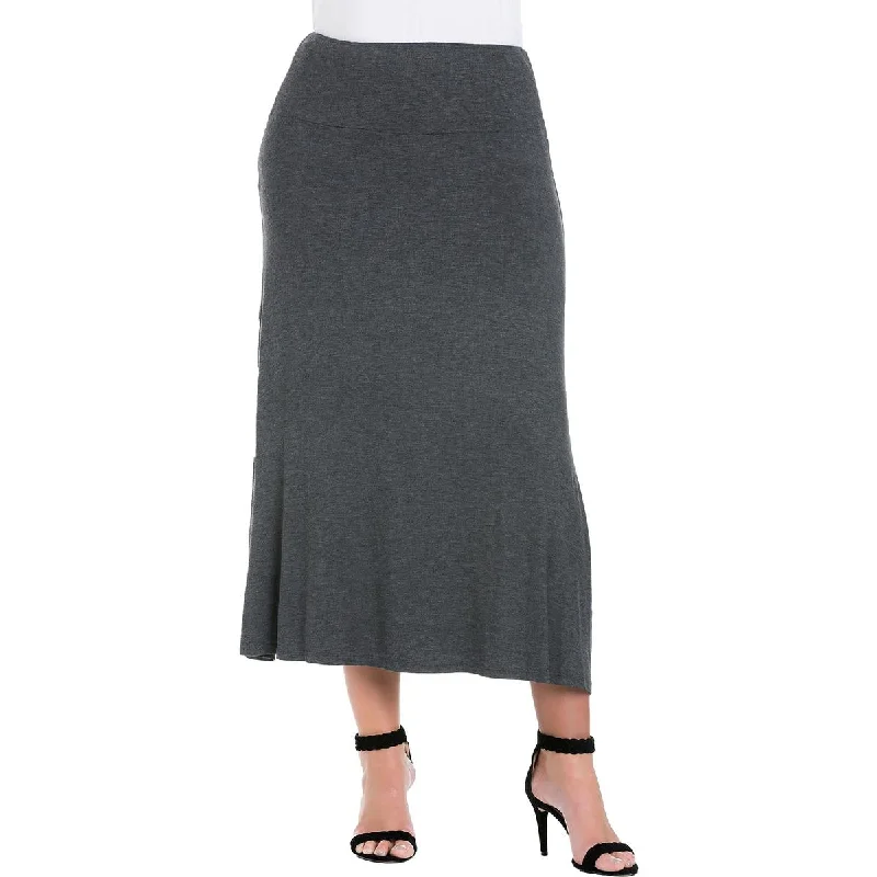 Trendy Athleisure Clothing For Women Plus Womens Stretch Long Maxi Skirt