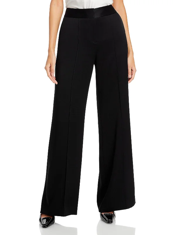 Best Online Clothing Boutiques Andi Womens High Rise Pintuck Wide Leg Pants