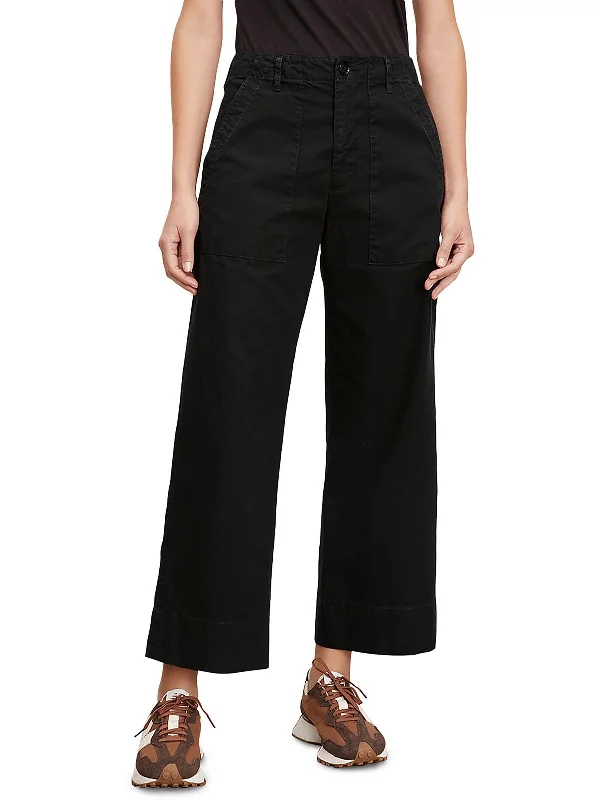 Big Sale Event Womens High Rise Cropped Wide Leg Pants