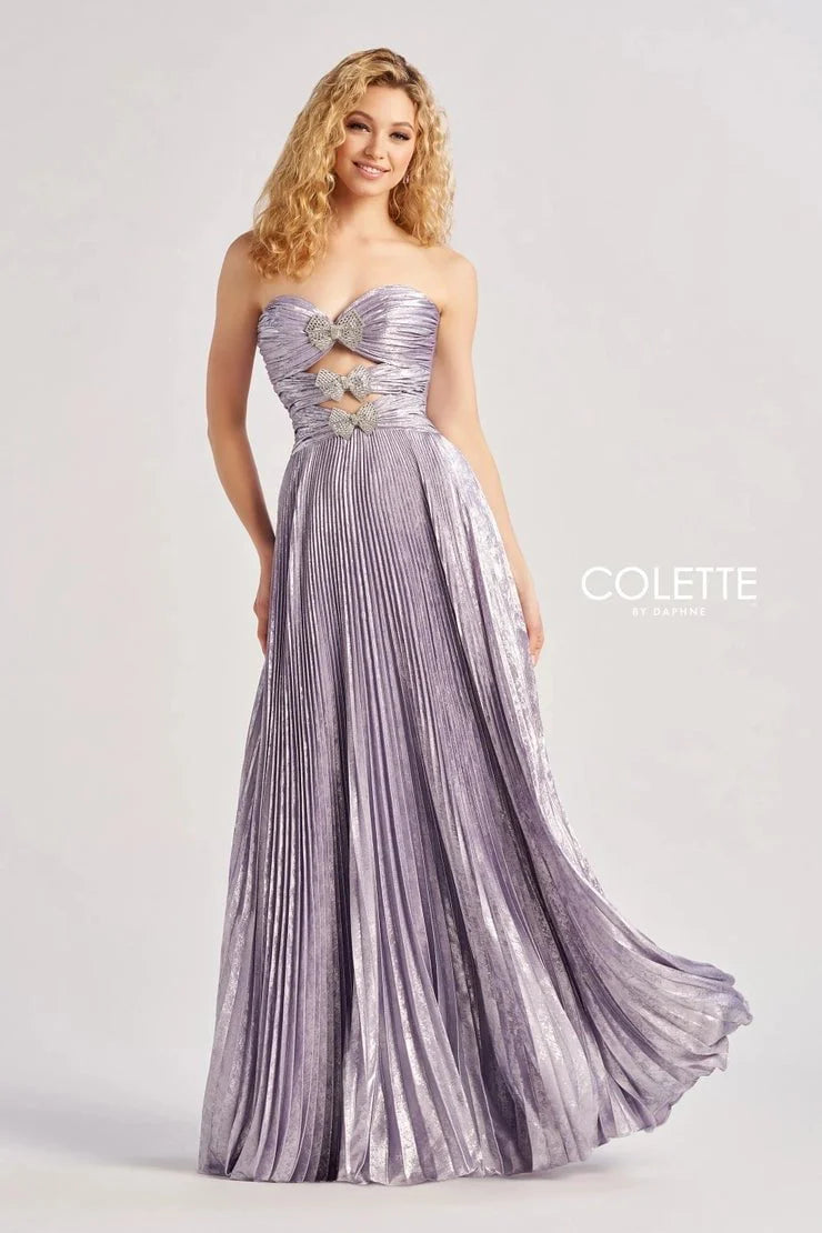 Modern Women's Wardrobe Essentials Colette By Daphne CL8520 - Bow Ornate Prom Gown