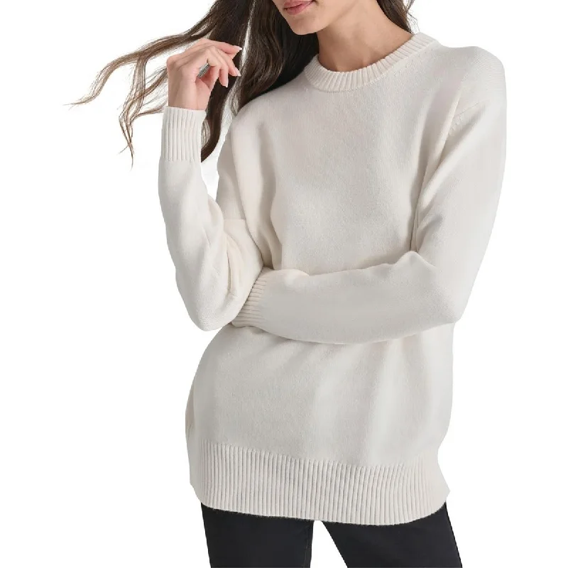 Women's Trendy Casual Clothes Womens Ribbed Trim  Knit Pullover Sweater