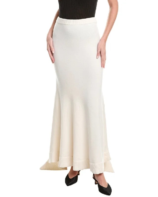 Women's Occasion Wear Clothing Michael Kors Collection Cashmere-Blend Fishtail Maxi Skirt