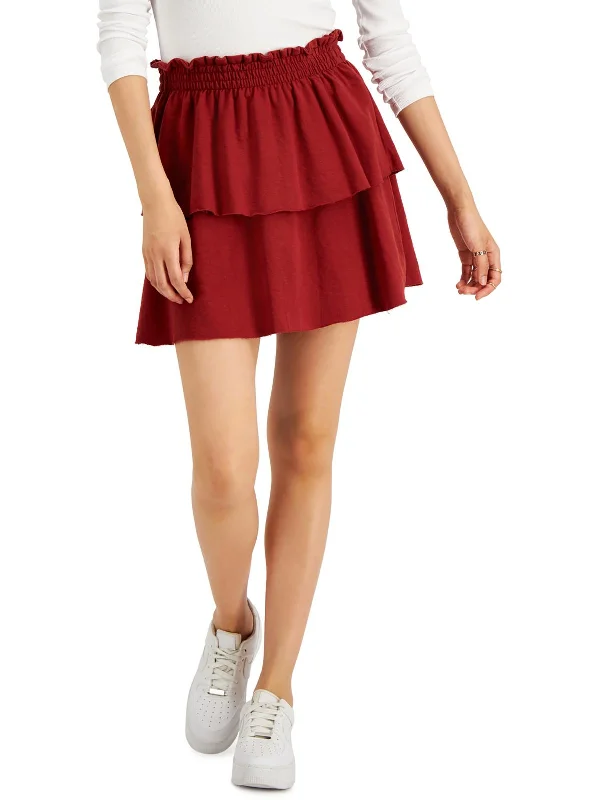 Clothes Sales Juniors Womens Smocked Short Mini Skirt