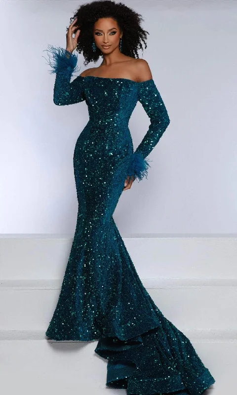 Women's Night-Out Clothes Johnathan Kayne DKM1 - Sequin Mermaid Evening Gown