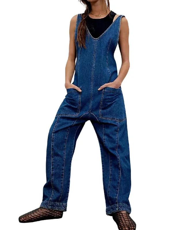 Classic Clothes For Women High Roller Jumpsuit In Sapphire Blue