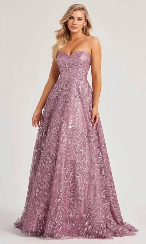 Women Clothes Colette By Daphne CL8625 - Sweetheart Glitter Gown