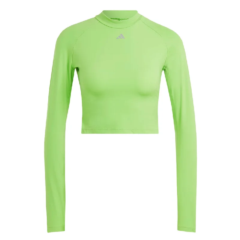 Comfy Women's Outfits for Daily Wear adidas - Women's HIIT Heat.Rdy Long Sleeve Crop T-Shirt (IM2656)